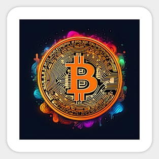 Bitcoin colorful Sticker